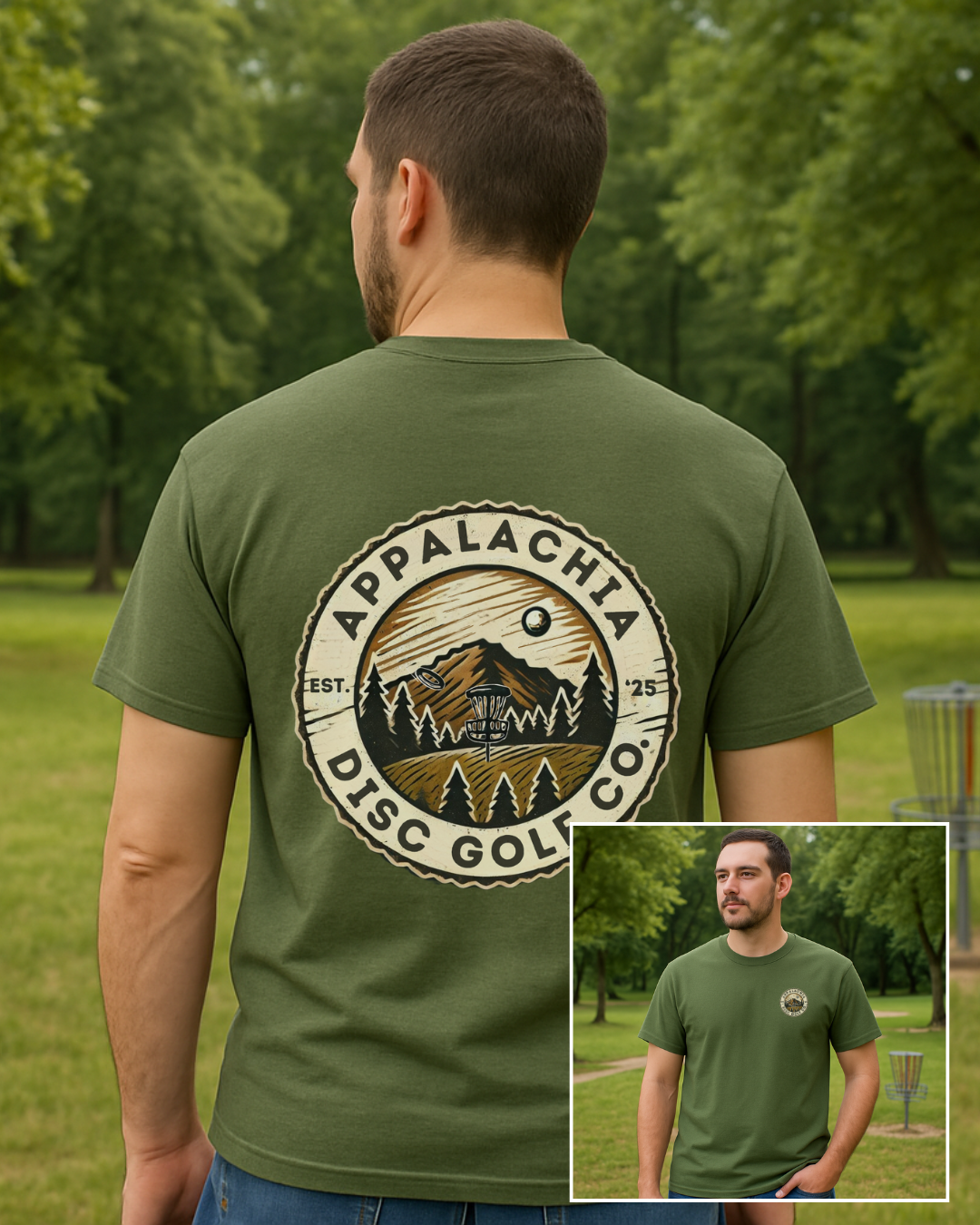 Appalachia Disc Golf Co. Classic Logo T-Shirt: UNISEX